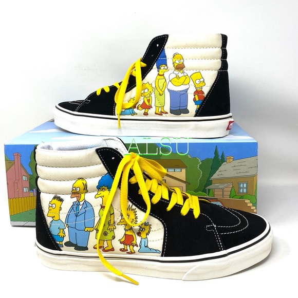 VANS & SIMPSON SK8-HI 1987-2020 Black Men’s Sneake - Picture 2 of 9